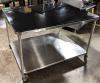 Stainless Steel Table with cutting board top surface